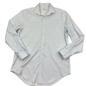 Calvin Klein Infinite Wrinkle-Free Slim Fit Stretch Dress Shirt Men's Size Med.